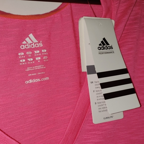 NWT Adidas pink dry fit shirt - Picture 3 of 4